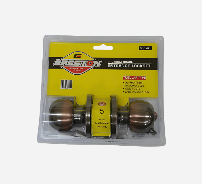 CRESTON TUBULAR ENTRANCE LOCKSET