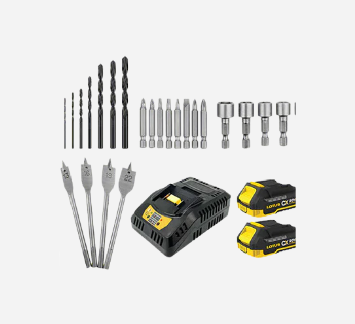 LOTUS IMPACT DRILL W/KIT 20V CXHD20V-80BL/2