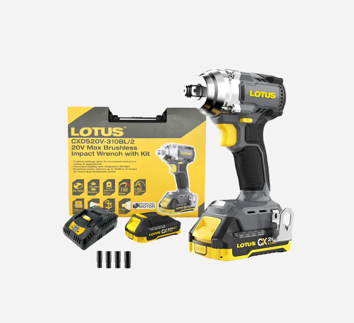LOTUS IMPACT WRENCH W/KIT 20V CXDS20V-310BL/2