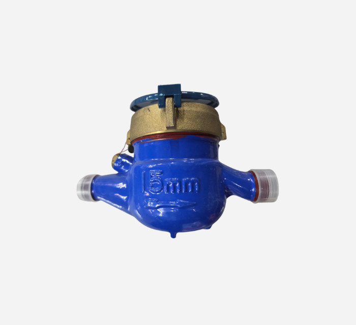 PLUMB MASTER WATER METER SINGLE FLOW BRASS/SILVER 15mm PWM908