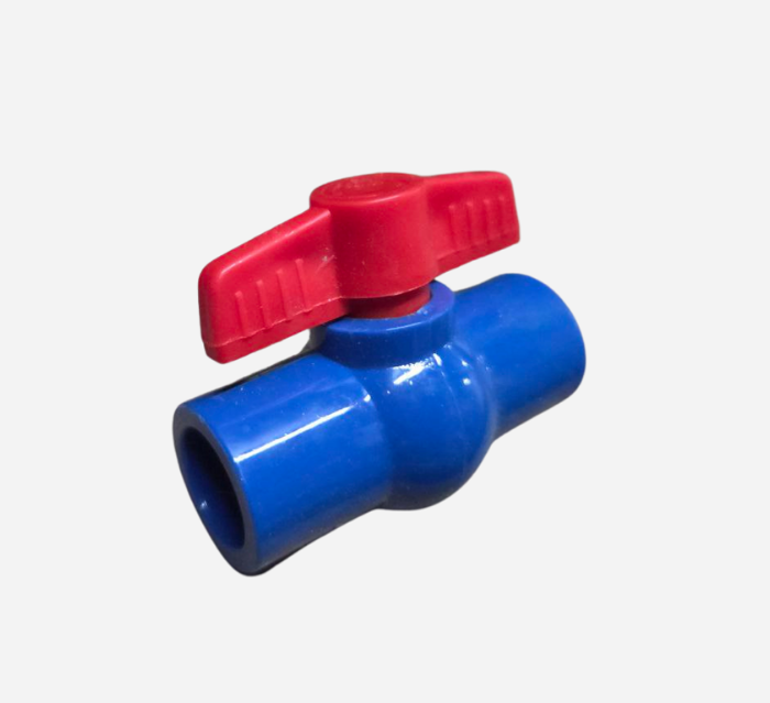 PVC BALL VALVE PLAIN OR THREADED 1/2, 3/4, 1