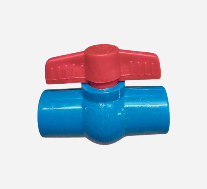 PVC BALL VALVE PLAIN OR THREADED 1/2, 3/4, 1