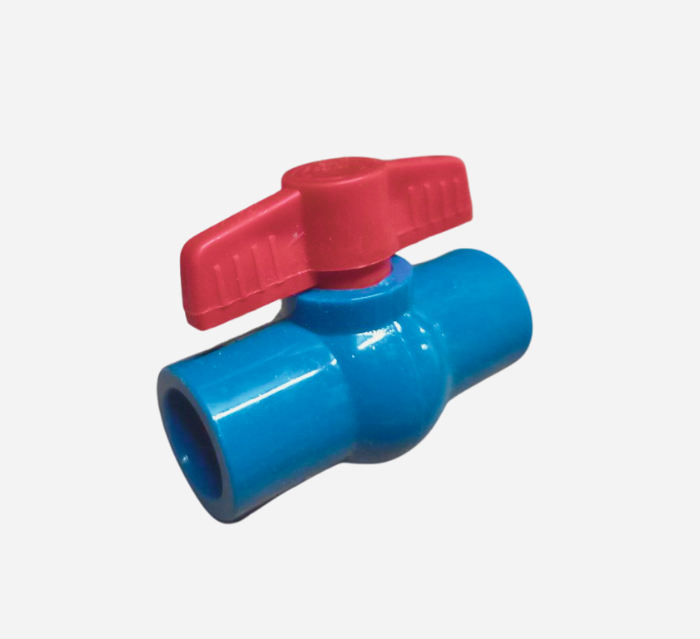 PVC BALL VALVE PLAIN OR THREADED 1/2, 3/4, 1