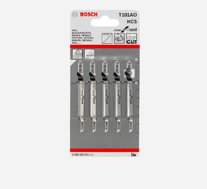 BOSCH JIGSAW BLADE WOOD T 101AO (FINE CURVED) Mackun Hardware