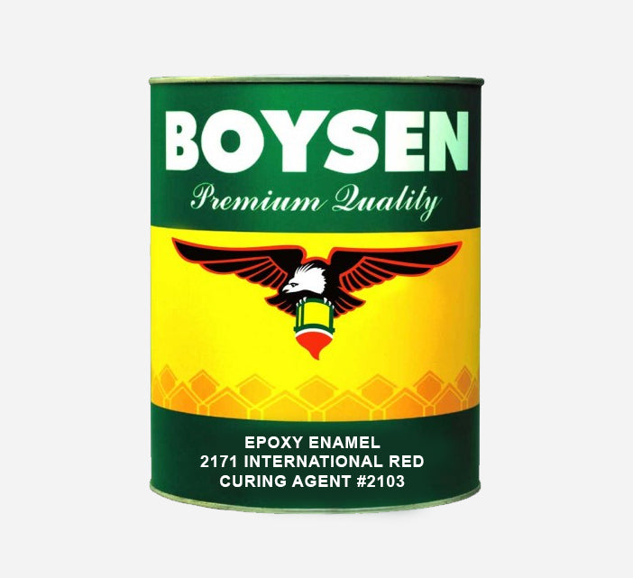 BOYSEN EPOXY ENAMEL INTERNATIONAL RED W/ CURING AGENT# 2103