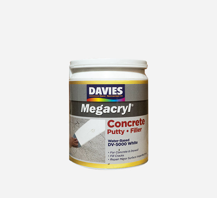 DAVIES MEGACRYL LATEX CONCRETE PUTTY WHITE