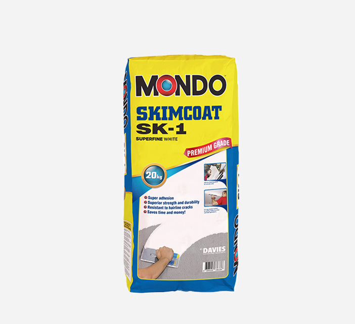 DAVIES MONDO SKIMCOAT SUPERFINE POWDER 20KG WHITE