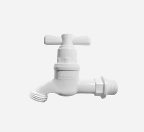 JOPEX PVC FAUCET 1/2 HOSE BIBB BCH01W Mackun Hardware
