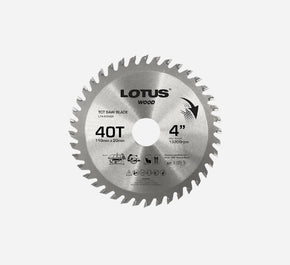 LOTUS TCT SAW BLADE 4" 40T (WOOD) LT4-40WSX Mackun Hardware