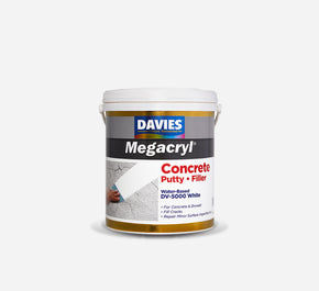 DAVIES MEGACRYL LATEX CONCRETE PUTTY WHITE Mackun Hardware